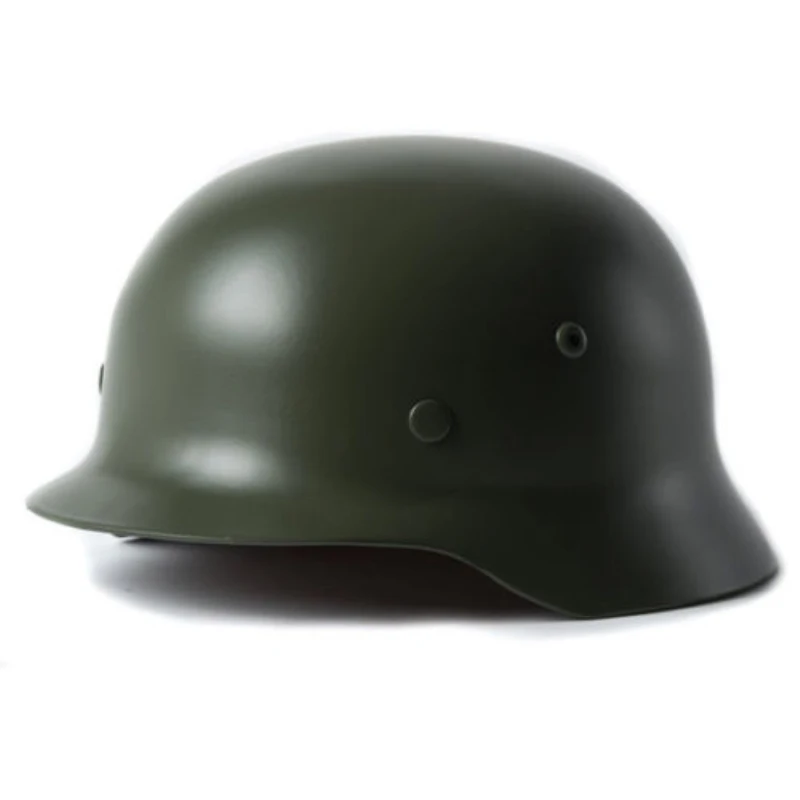 Green  WW2 German Elite WH Army M35 M1935 Steel Helmet Stahlhelm Retro Durable