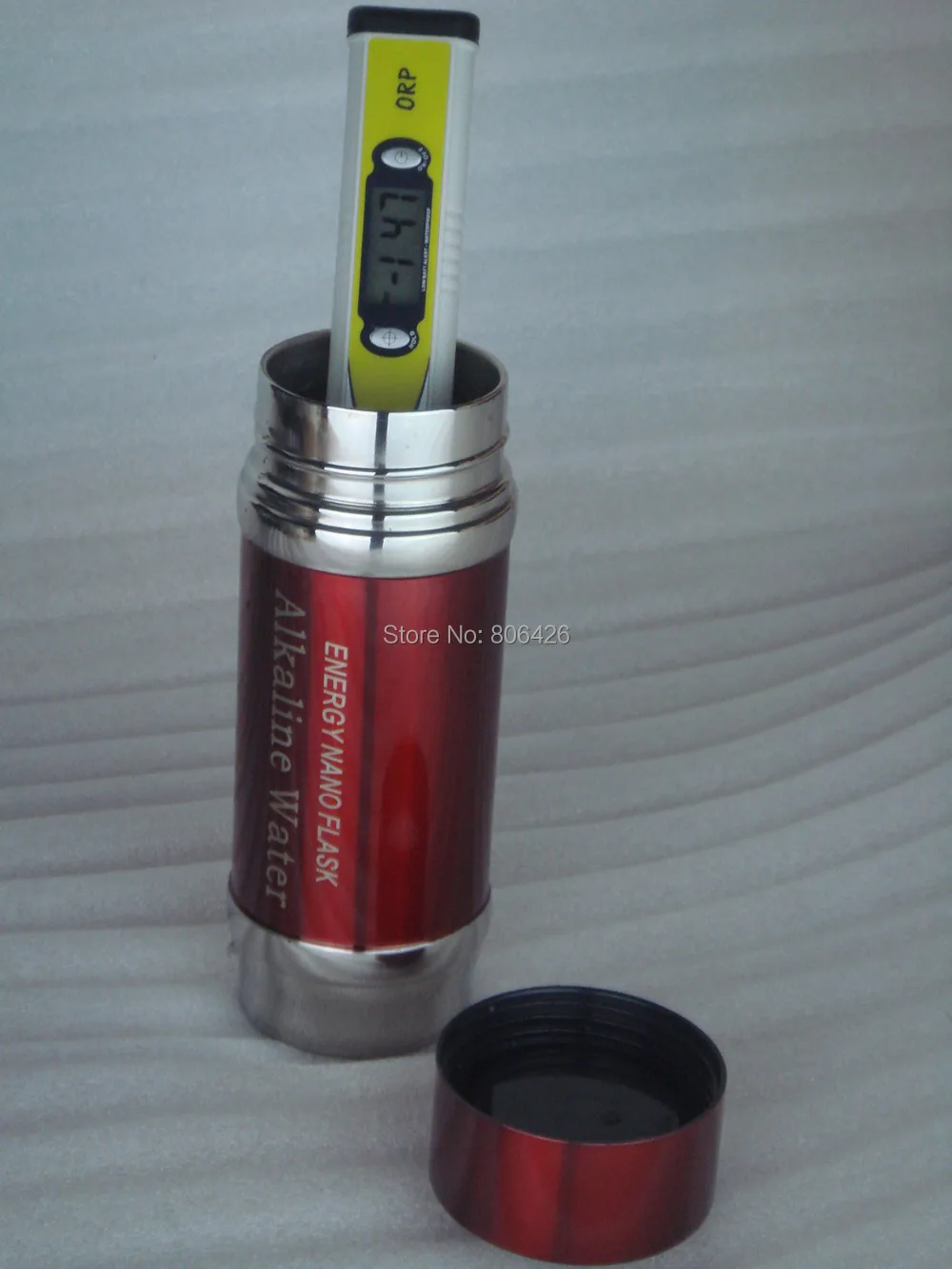 Bottiglia di acqua alcalina/boccetta con 304 in acciaio inox e filtro di energia aggiornabile + gifted scatola cilindro tutto in engish