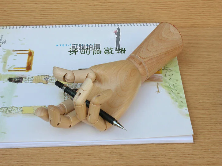 High Level Crafts Painting Joint Wooden Hand Model Cartoons Joint Wooden Hand For Pinceis Drawing Model Sketch Mannequin Art