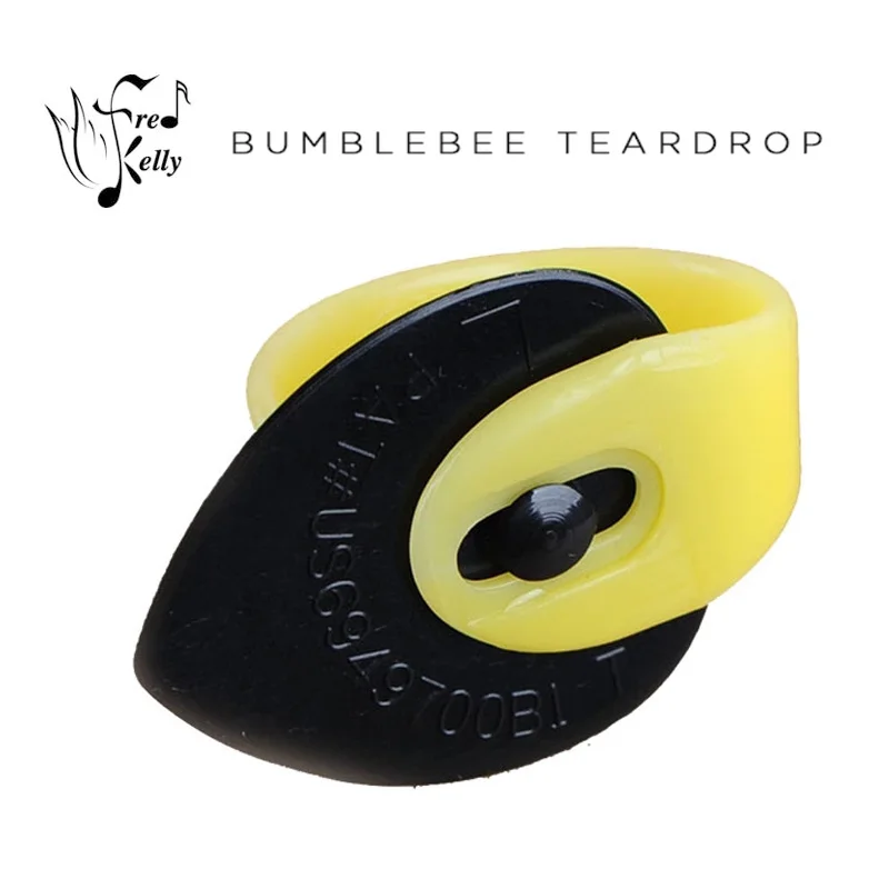 Fred Kelly Pick Delrin Bumblebee Jazz/Tear Drop Plettro per Chitarra