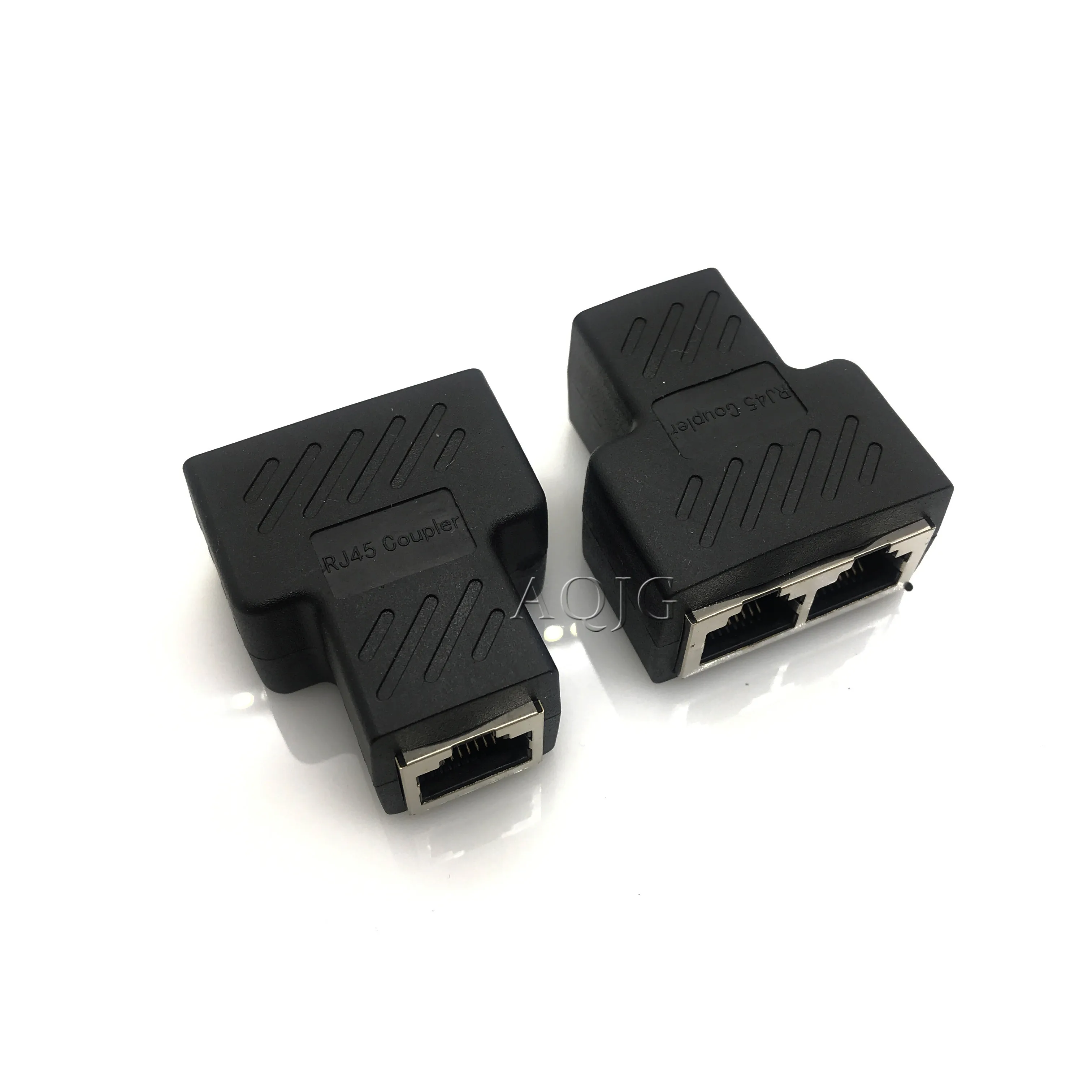 1 To 2 Ways LAN Ethernet Network Cable RJ45 Female Splitter Connector Adapter For Laptop Docking Stations Z07 Drop ship
