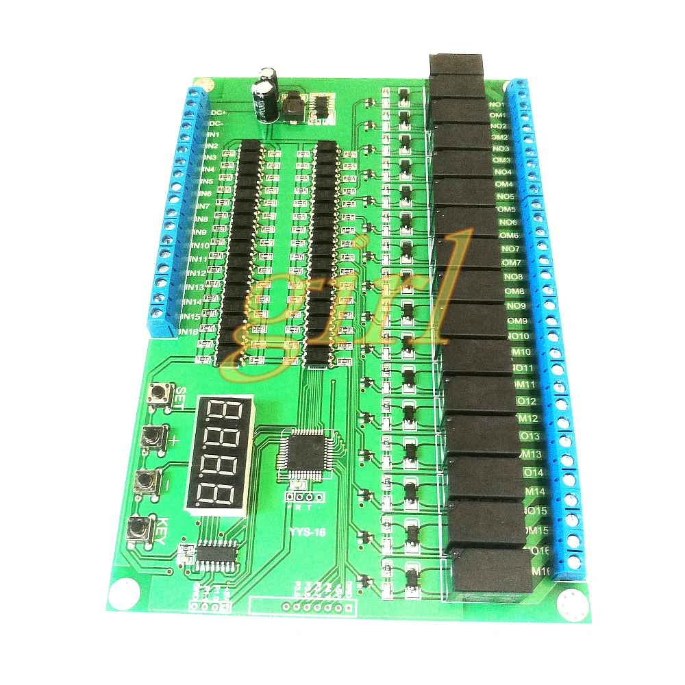 16 way relay control module / board PLC delay / point / self lock / Interlock / sequential start stop