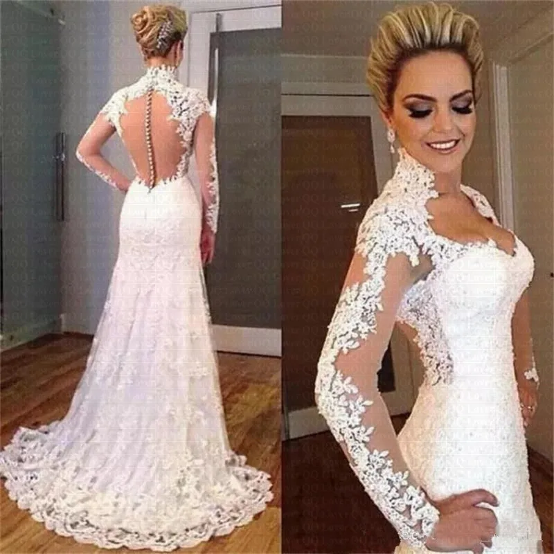 Customized New Spring Illusion Vestido De Noiva 2025 Mermaid Lace Wedding Dress Plus Size Bridal Gowns