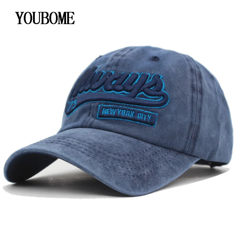 

YOUBOME 100% Cotton Brand Baseball Cap Men Snapback Caps Women Hats For Men Vintage Embroidery Casquette Bone MaLe Dad Hat Caps