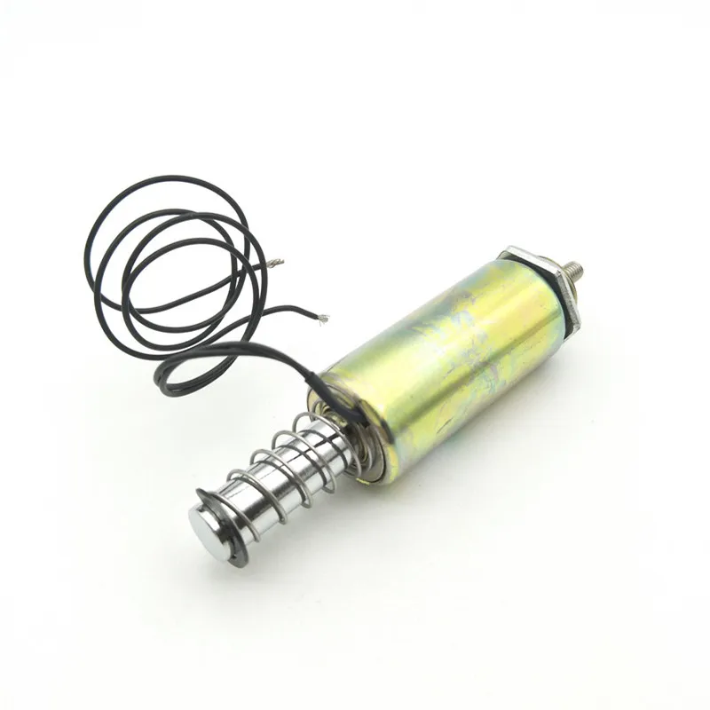 High quality DC 12/24V 10mm 300g Push Pull Type Tubular Motion Solenoid Electromagnet Free shipping