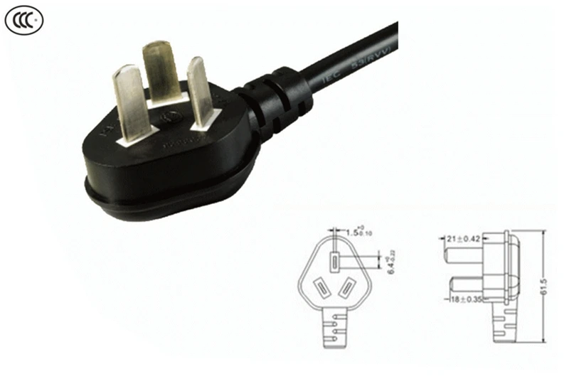 CN AU 3 Pole Plug to IEC320 C5 Power short Cable IEC C5 Cloverleaf Power Cord IEC60320 20CM For AC Adapters Laptop Notebook