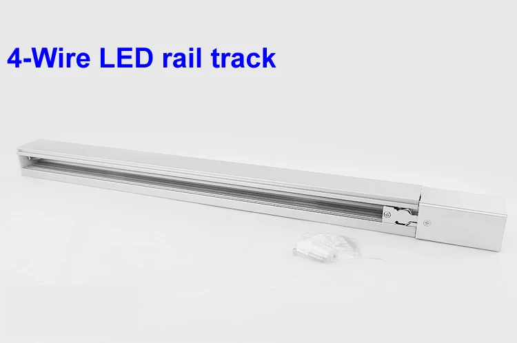 

1 Meter Four-Wire LED Track Rail,Track light rail connectors,four wires rail,Commercial track lighting fixtures