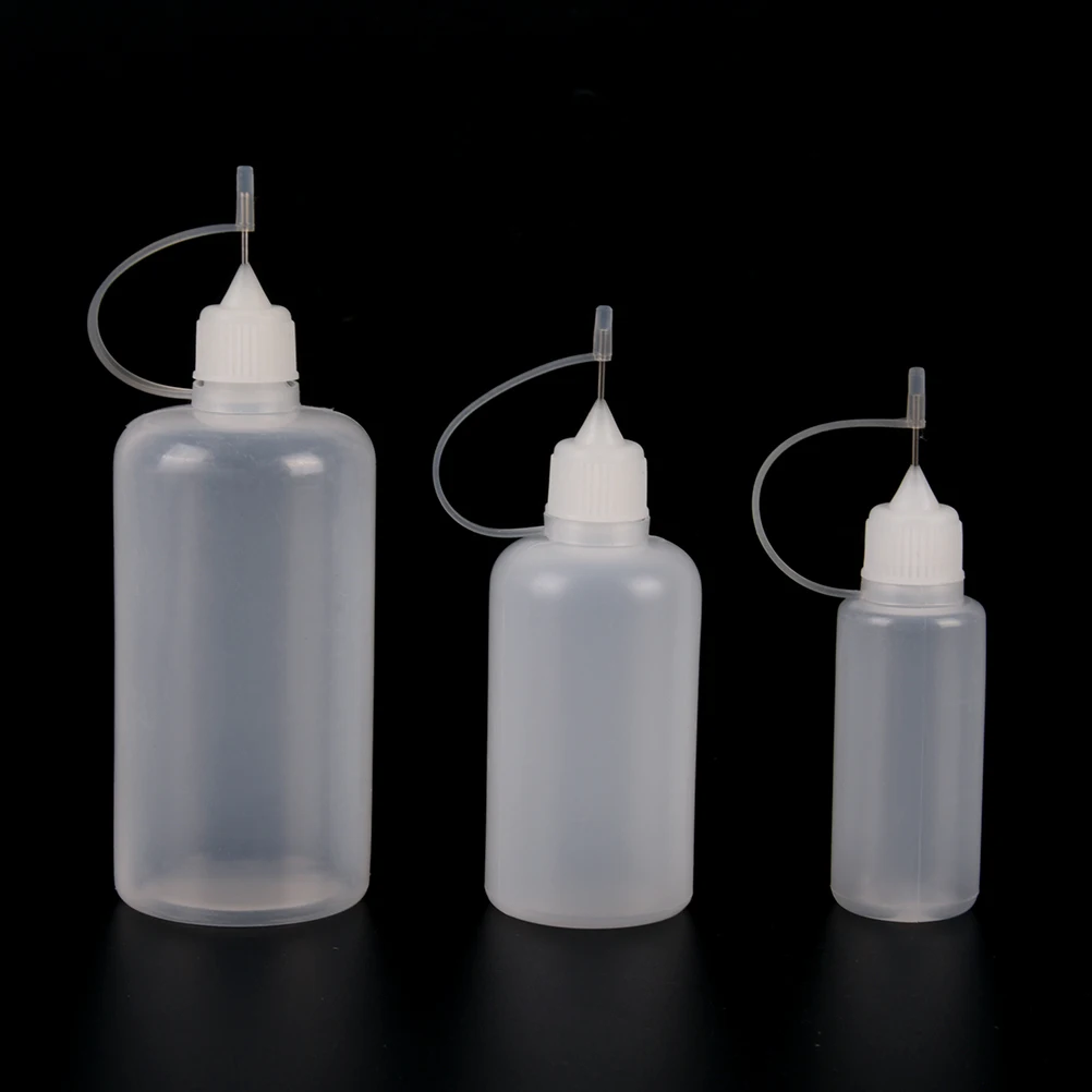 New 5/10/15/20/30/50/100ml PE Practical Plastic Needle Bottle Cigar Travel Dropper Juice Eye Liquid Container Solvent Oils