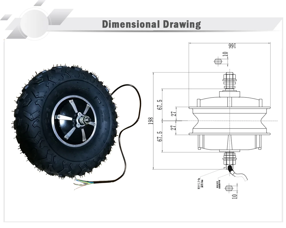 24V 36V 48V 350W 500W All Terrain Electric Wheelbarrow Wheel Fat Off road Rough Tyre 14.5\