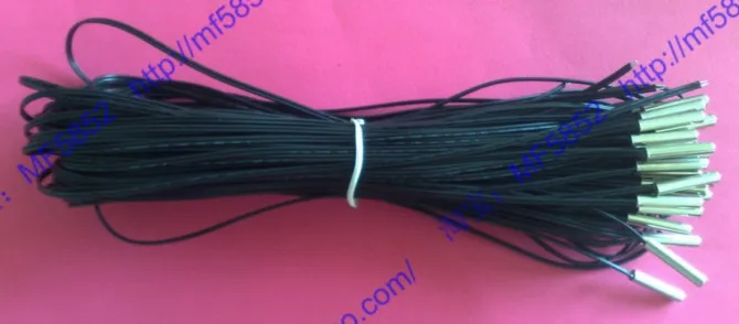 

Fast Free Ship 50pcs/lot Custom NTC Probe 5*25mm 5K+-1% 3470 1Meter NTC Temperature Sensor