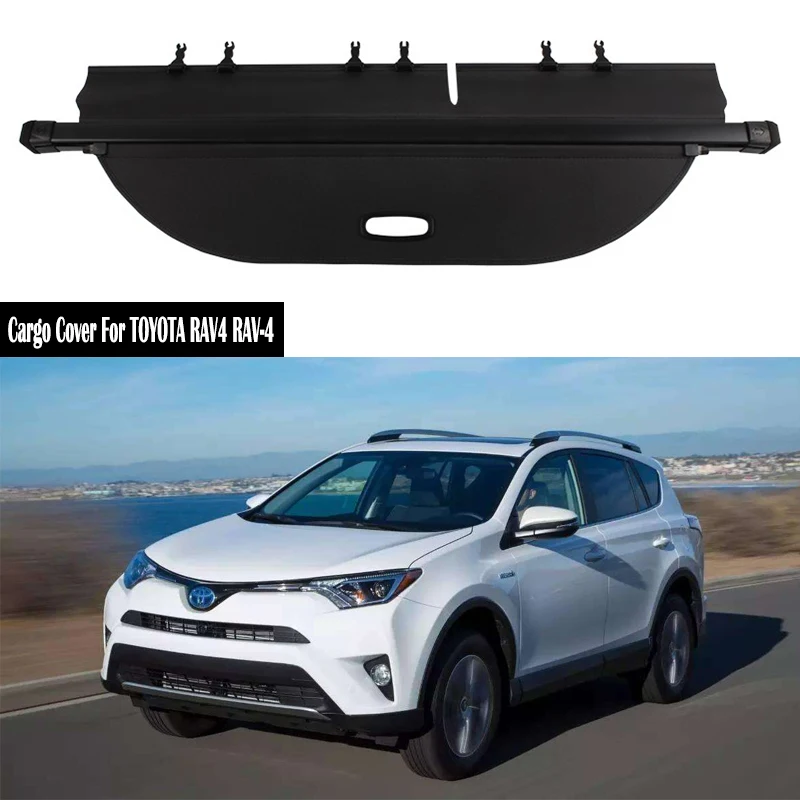 トヨタrav4のリアカーゴカバー,トランクスクリーンのプライバシー保護,RAV-4 2013 2014 2015 2016 2017 2018