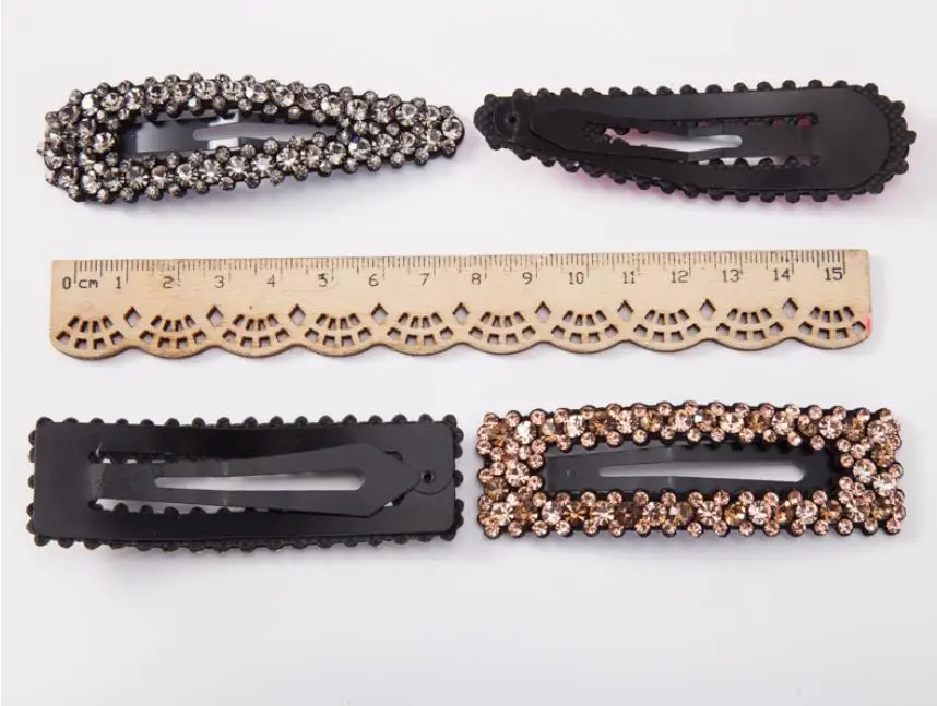 New Elegant Pearls Rhinestone Shining Barrettes Hair Clips Headwear Hairpins Women girls Beautiful Headbands Hair Accessories