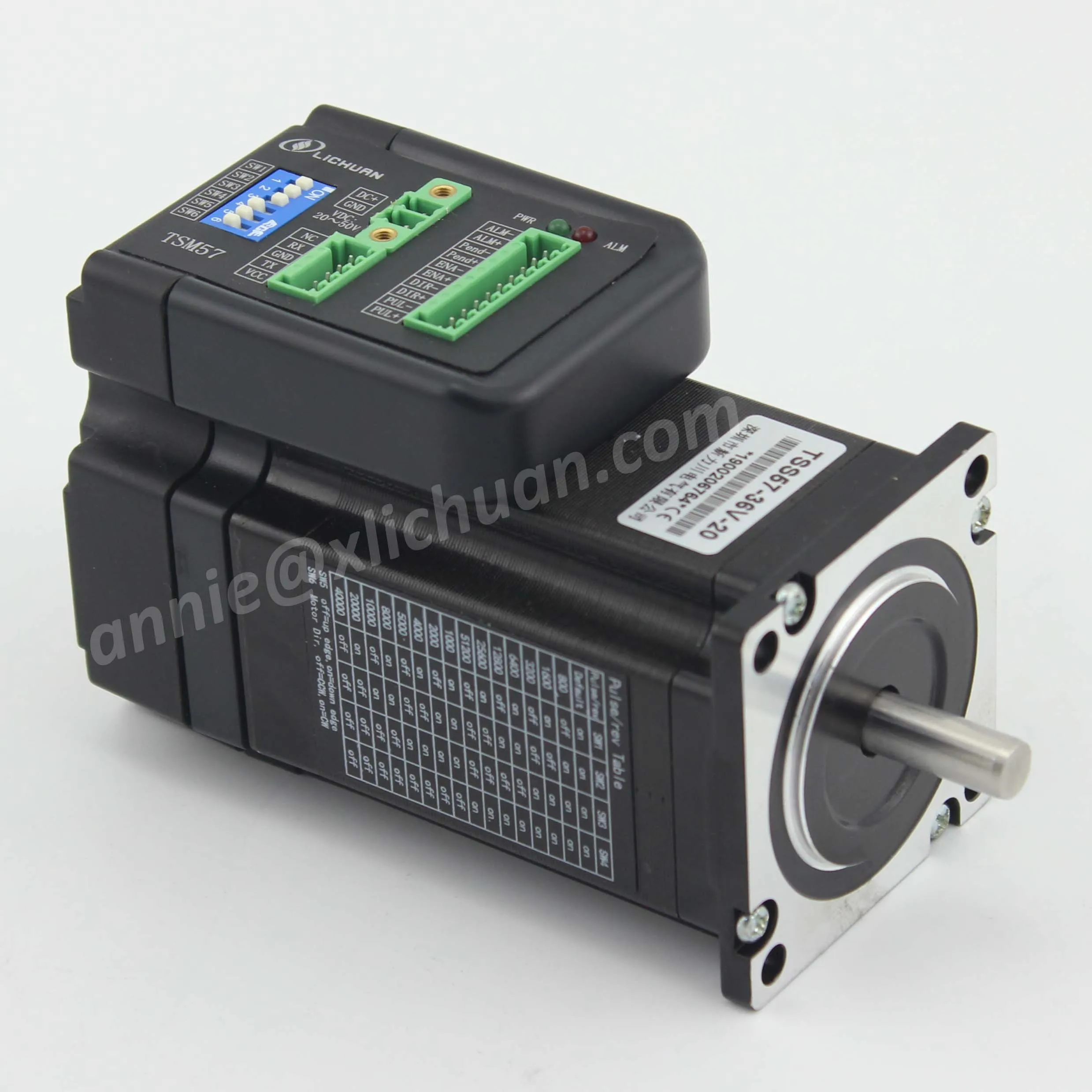 Imagem -04 - Servomotor Híbrido Nema23 3nm Integrado Lichuan 3nm Nema23 Motor de Passo Loop Fechado 4a Dc36v Embutido