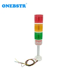 HNTD 24V LED Indicator Signal Warning Light TD55 Semaphores Rod Type Often Bright 3 Color For CNC Machine Tools Hot Sales