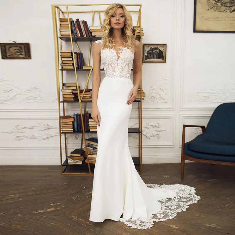 2019 sommer Mermaid Brautkleider Spitze Appliques Brautkleider Spitze Brautkleider Nach maß Plus größe