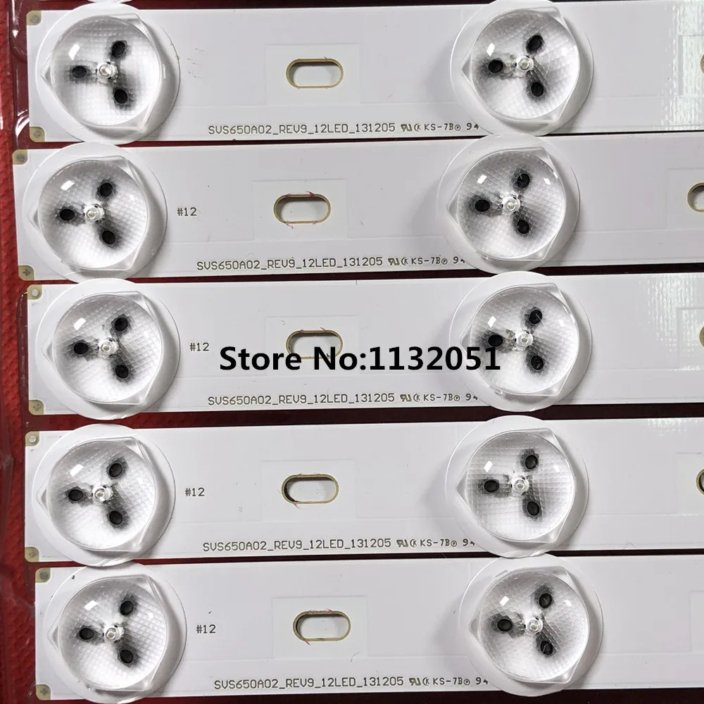 12 Buah Strip Lampu Latar LED untuk 65PUS9809/12 LTA650FJ01-G01 G02 Pian
