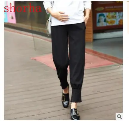 

New Black Color Casual Maternity Pants for Pregnant Women Maternity Clothes for Summer 2018 Overalls Pregnancy Pants Maternity