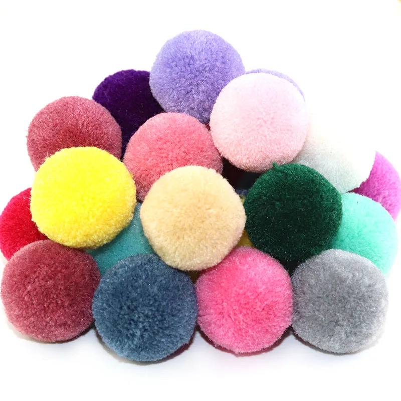 30Pcs/Pack 40mm Cashmere Ball Pompom DIY Wedding Home Velvet Ball Crafts Clothing Jewelry Scarf Sewing Pompoms Craft Accessories