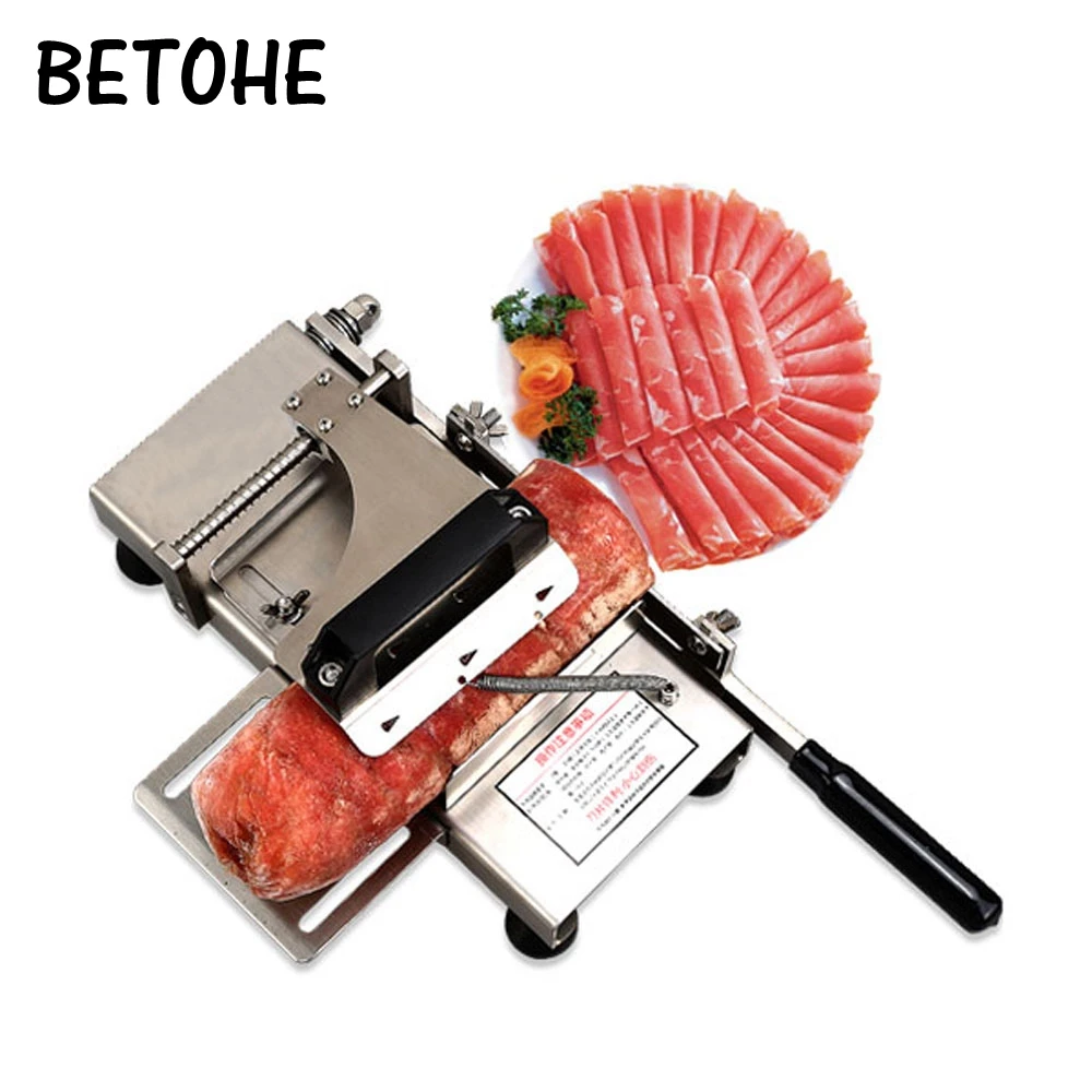 

BETOHE stainless steel manual Frozen meat slicer,handle meat cutting machine,Vegetable slicing machine,Mutton rolls machine