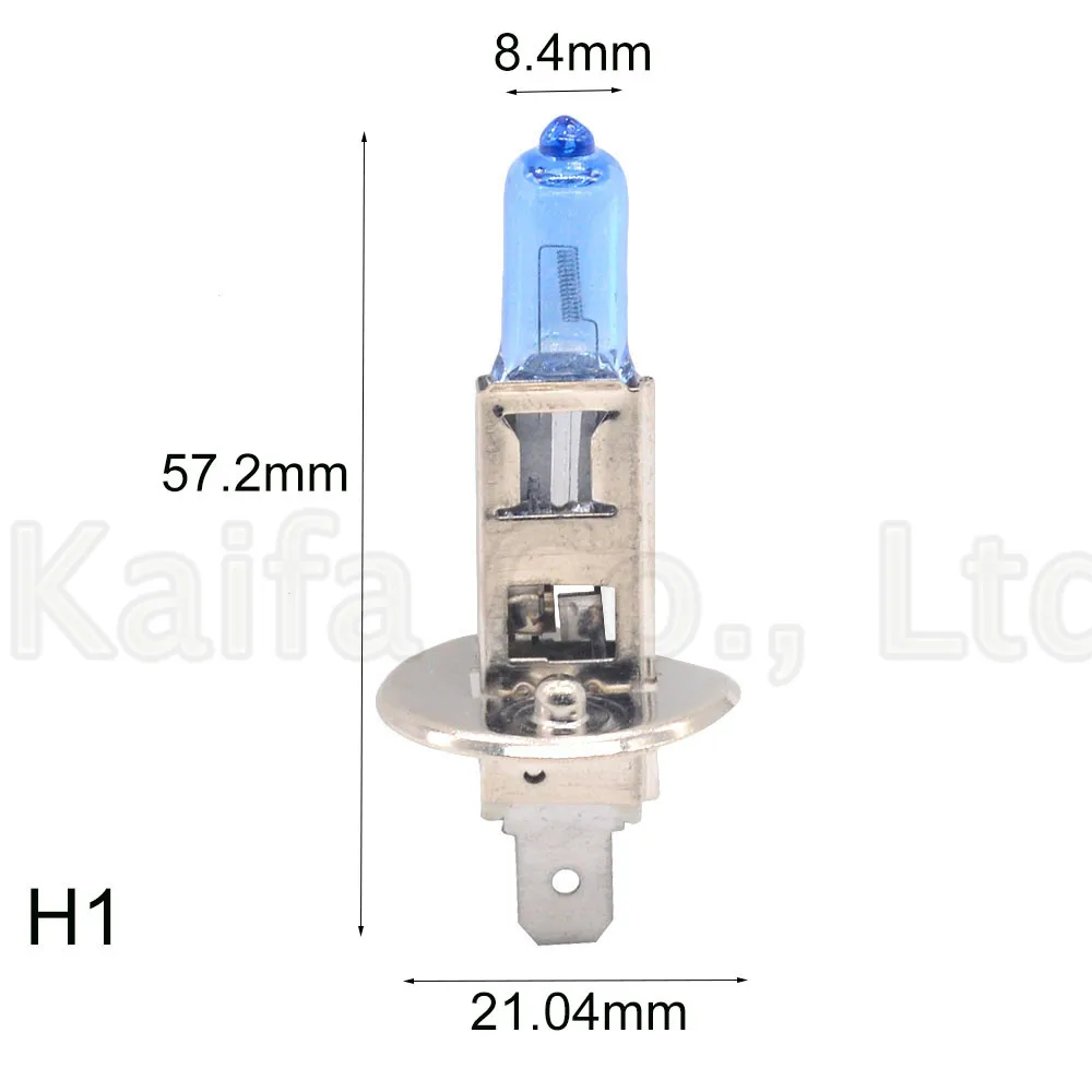 Blue Car Light H1 H3 H4 H7 H9 H11 9005 HB3 9006 HB4 Auto halogen lamp bulb Fog Lights 55W 100W 12V Super White Headlights Lamp