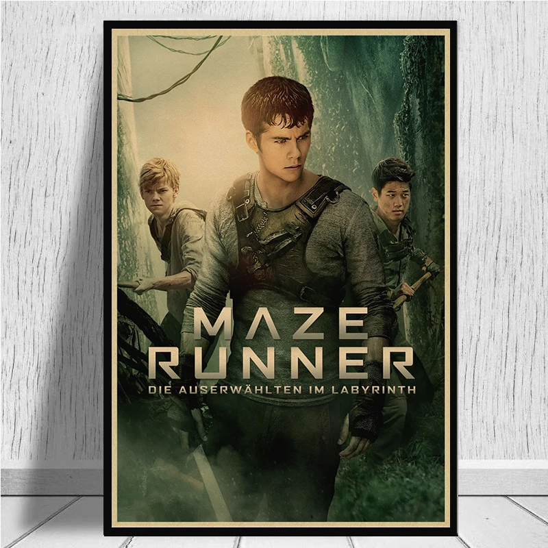 Movie The Maze Runner poster wall decorative painting retro adventure kraft paper retro poster art painting