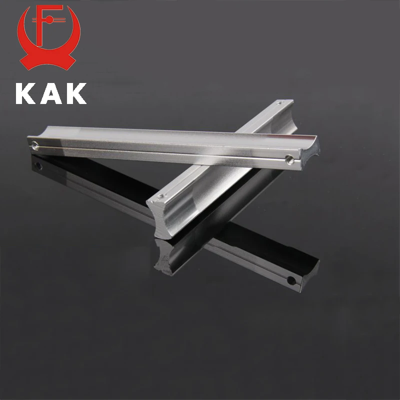 KAK Kitchen Cabinet Handles Drawer Pulls Aluminum Alloy Door Knobs Holder Case Box Puller Stick Furniture Handle Hardware