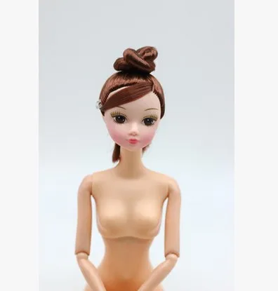 Nuovo 1pc Testa di Bambola Con I Capelli Lunghi Capelli Corti Ragazze Bambola Fai Da Te Accessori Per La Bambola BJD Giocattoli Del Bambino