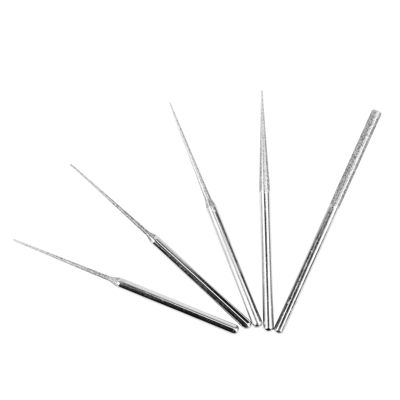 Mini Drill Diamond Grinding Head 3mm Shank Bur Bit Set Grinding Tool For Glass Ceramics Tile Metals Grind 5pcs image 3