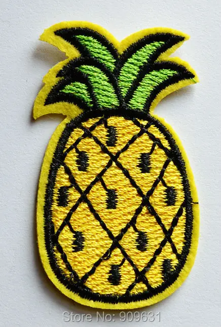 

New ! ,wholesale,Yellow Pineapple iron on patches Appliques,Cool