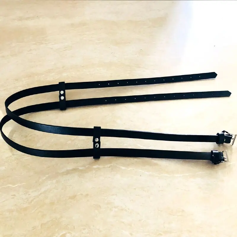 

Hot Fashion Women Lady belts Vintage Boho Metal pu Leather Double Buckle Waist Belt Waistband Leisure student accessories
