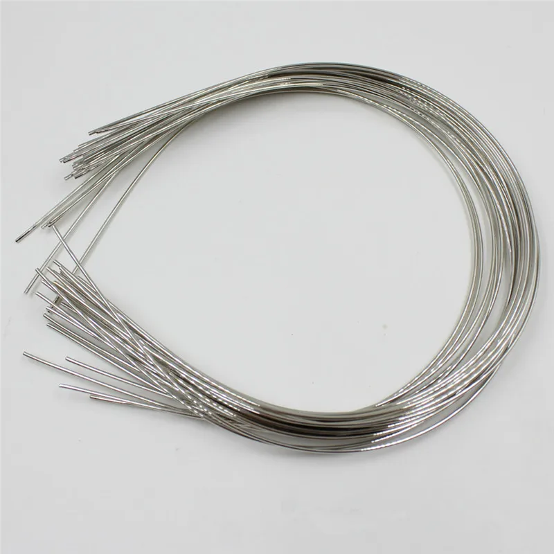 100pcs 1.2mm metal headband Wear The Beads Hair Band Hairwear Base Setting No Teeth DIY Hair Accessories