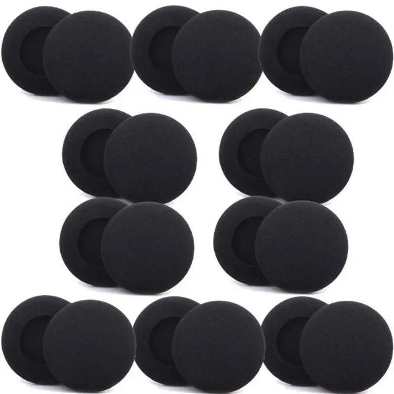 

10 Pairs 70mm Thicker Foam Ear Pads Headphone EarPads Covers Headset Sponge Cushions 2.75 inches suit for Sony V150