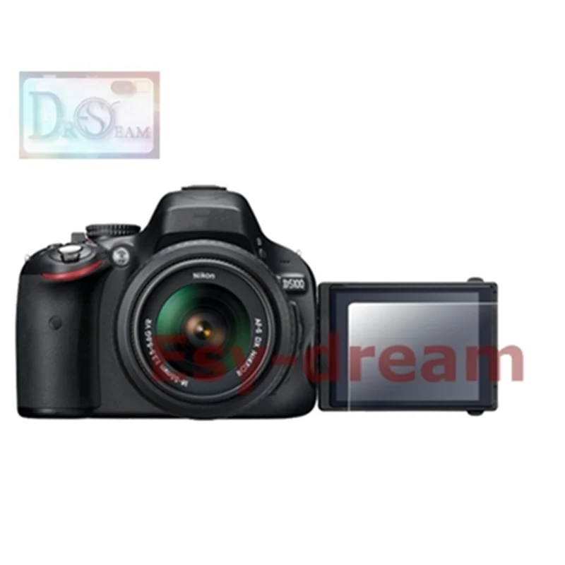 Self-adhesive Tempered Glass LCD Screen Protector Cover for Nikon D5100 D5200 Camera