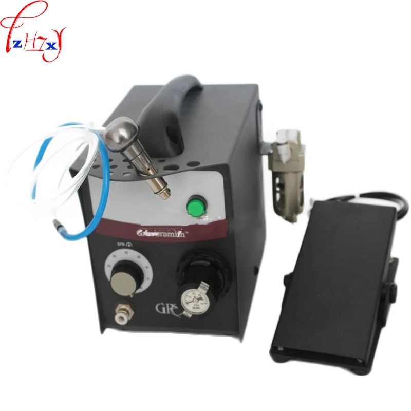 

HJ-120 Desktop pneumatic engraving machine single head engraving machine jewelry tool equipment microengraving machine 110/220V