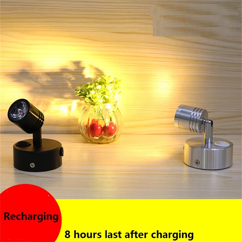 

3*1W high brightness recharging led spot lamp,movable wedding,jewelry counter lamp ,rotatable accent powerful battery light