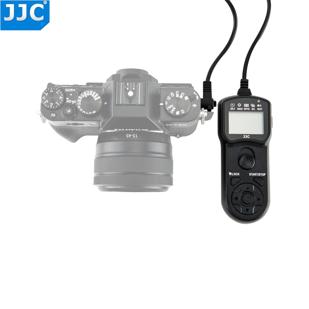 JJC Multi-functional Timer Remote Control for Fujifilm X100VI X-T100 X100V GFX50S X-H1 X-Pro2 X-T3 X-T2 XF10 XT20 XT100 X100F