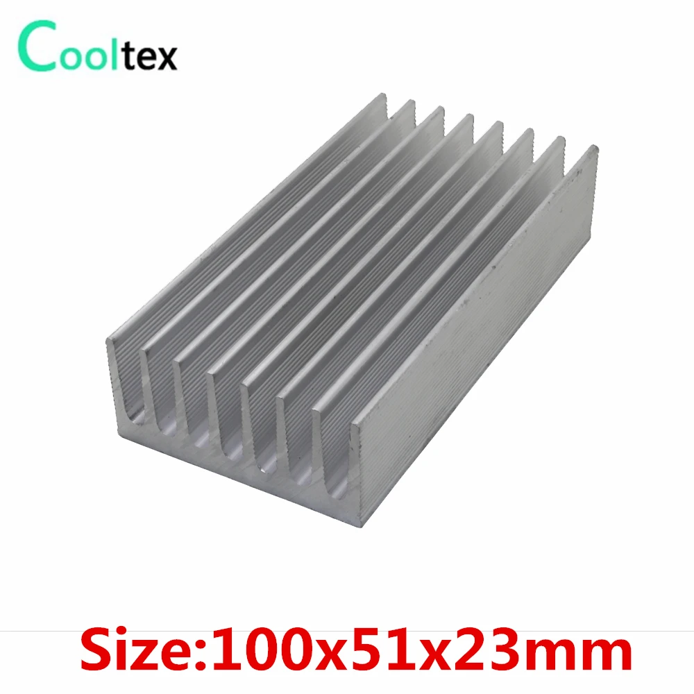 

Алюминиевый радиатор 100х51 х23 мм, радиатор для чипа VGA RAM светодиодный IC Электронный кулер для интегральной схемы охлаждения