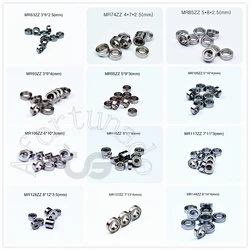 50piece Multiple Miniature Series MR-63-74-85-93-95-105-106-115-117-126-128-137-148 ZZ Meatal Sealing bearings