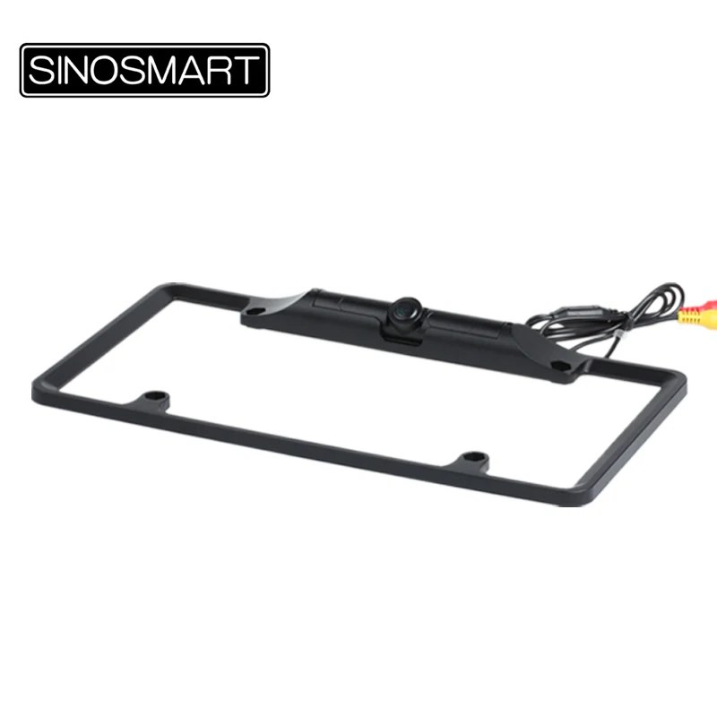 

SINOSMART 310mm*160mm USA Standard Parking Reverse Backup Number Plate Frame Camera with Adjustable View Angle