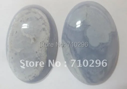 

New high quality Blue Chalcedony Blue lace agate 30x40mm Oval Gemstone pendant stonejewelry diy 5pcs/lot