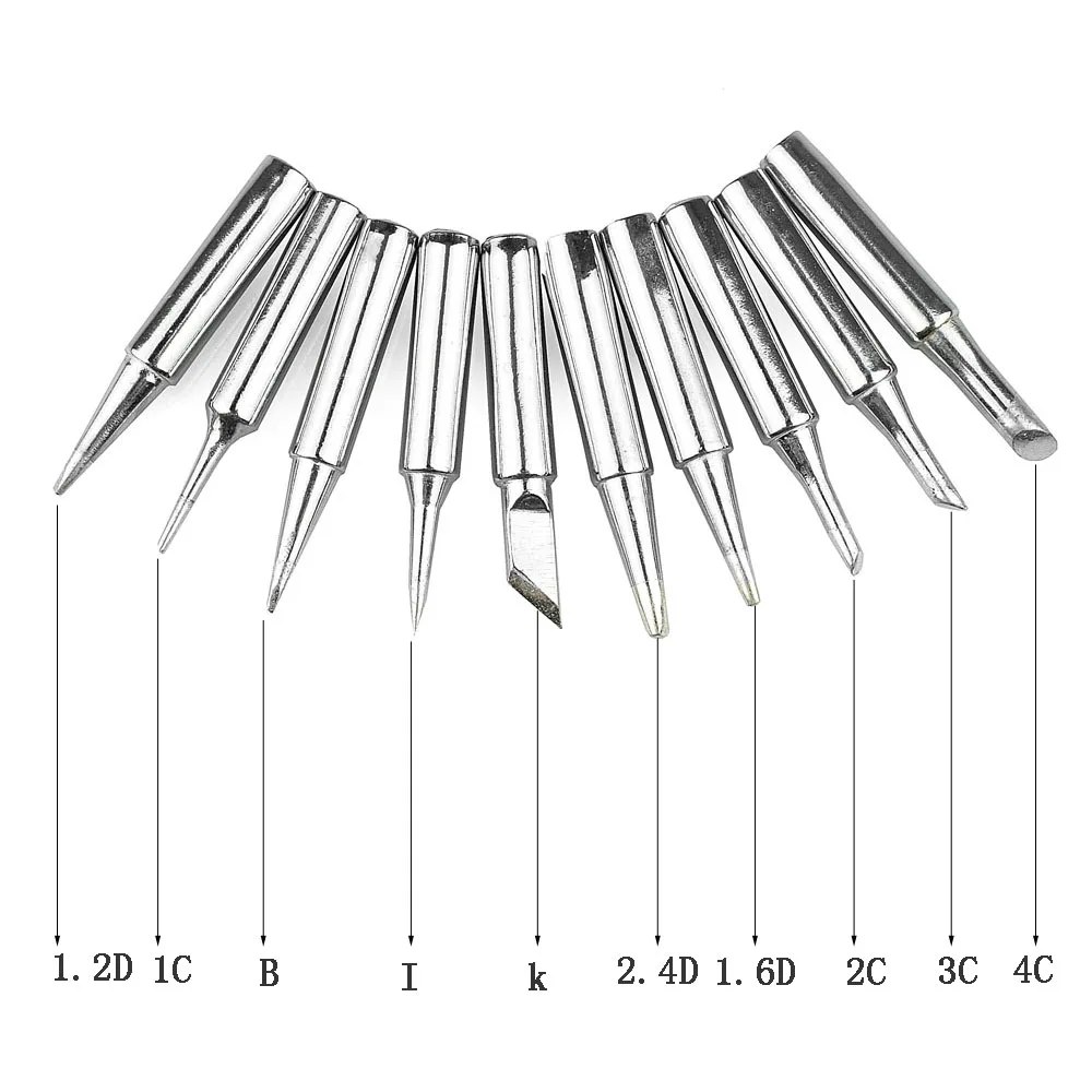 

High quality 10pcs/set Lead-free Solder Screwdriver Iron Tip 900M For Hakko Rework Soldering Station Tool