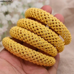 Dubai Gold Color Wedding Bangles for Women Bride Bracelets Ethiopian/france/African Jewelry Bracelets gifts