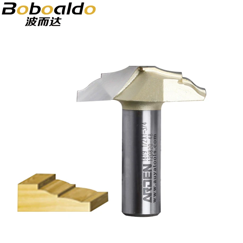 Herramienta de tallado de carburo de acero de tungsteno sólido, herramientas de carpintería ranuradas, broca enrutadora Arden, herramientas de carpintería, inmersión clásica, 1 Uds.