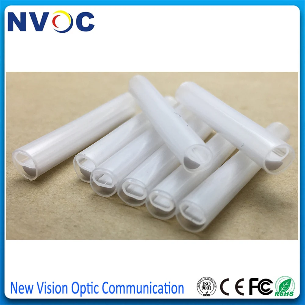 100Pcs 12C 8C 40mm Dual/Single Ceramic Strength Member 8/12Fiber Ribbon Fiber Protective Sleeve Fusion Splice Protection