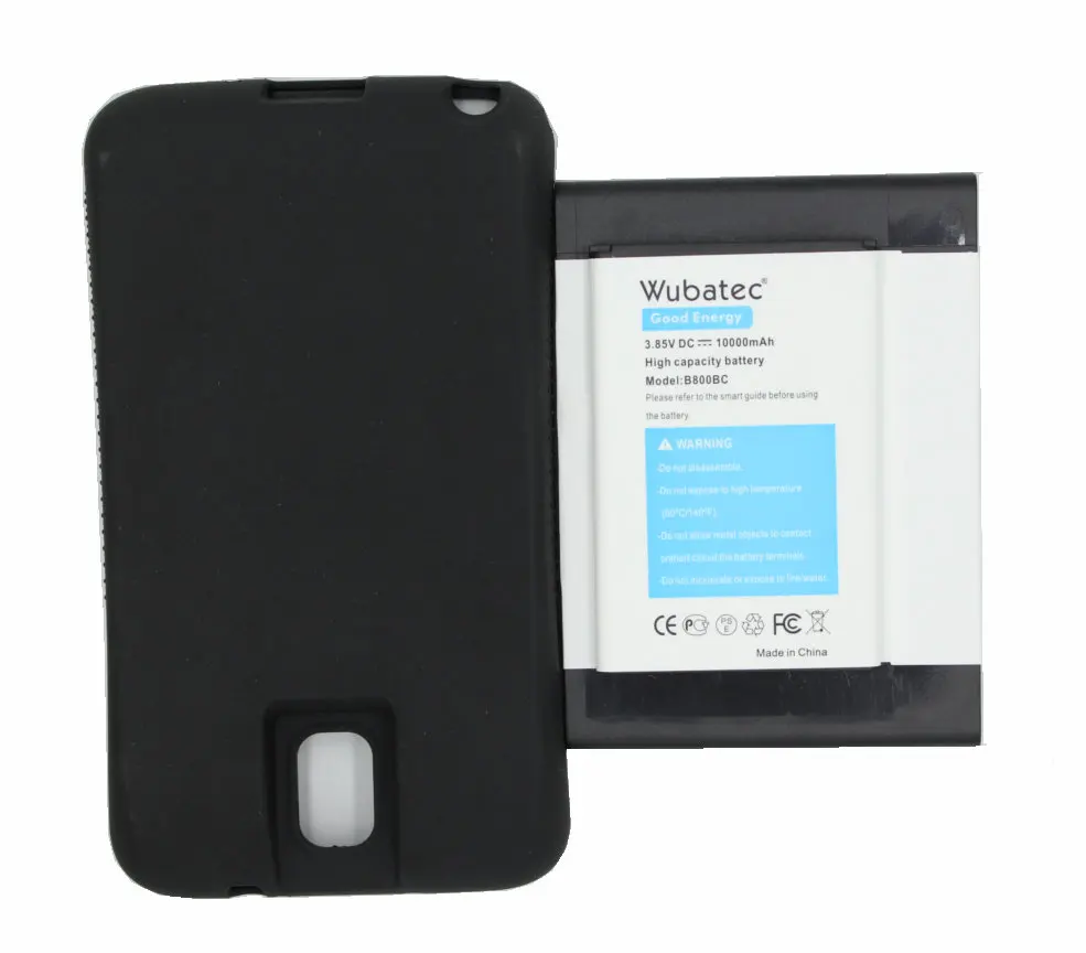 Wubatec 1x 10000mAh NFC B800BC Extended Battery + Cover For Samsung Galaxy Note3 Note 3 N9000 N9002 N9005 N900S N900L N900K