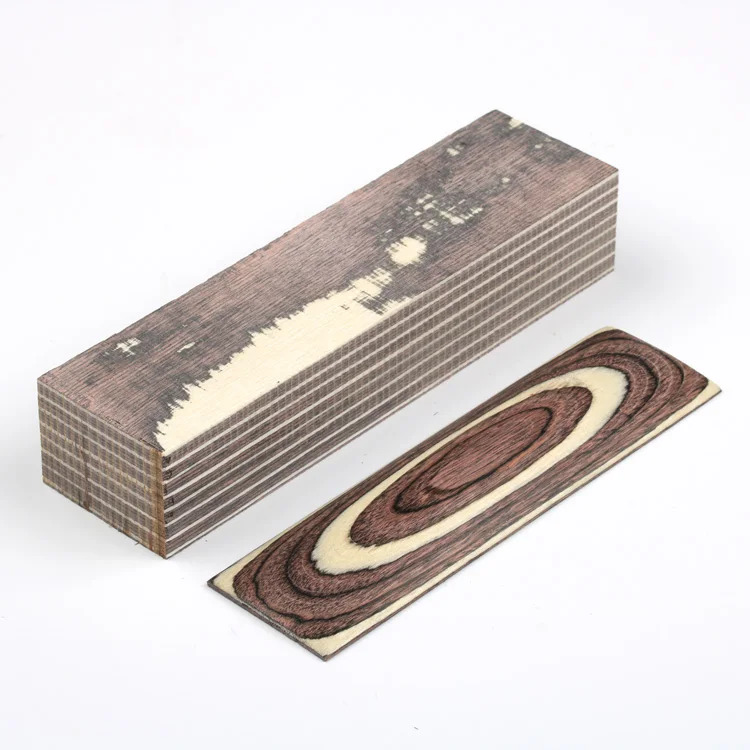 Knife Handles Making material wood blanks Color wood Handle Parts Grips 120x40x30mm 4 colors