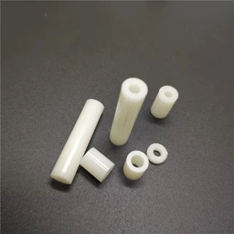 30pcs M5.4 Insulation column Plastic bolster straight through columns Nylon casing ABS washer Round hole pillar 3mm-9mm high