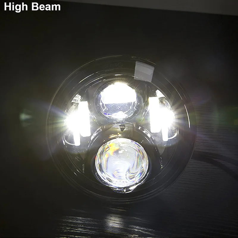 FADUIES 7inch Black LED  Headlight For Harley-  Motorcycle Tour,FLD,Softail Heritage,Street Glide,Road King