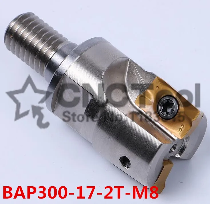 

BAP300-17-2T-M8 modular type Precison Small milling cutter Cutting End Mills for APMT1135 carbide inserts,the Thread is M8