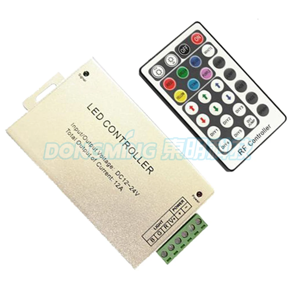 288W DC5V 12V 24V Aluminum 28key RF wireless controller, led strip 5050 controller, rgb led remote control